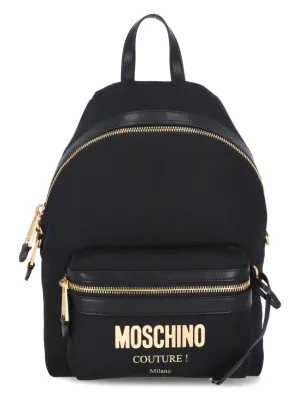 Moschino Couture Logo Plaque Backpack