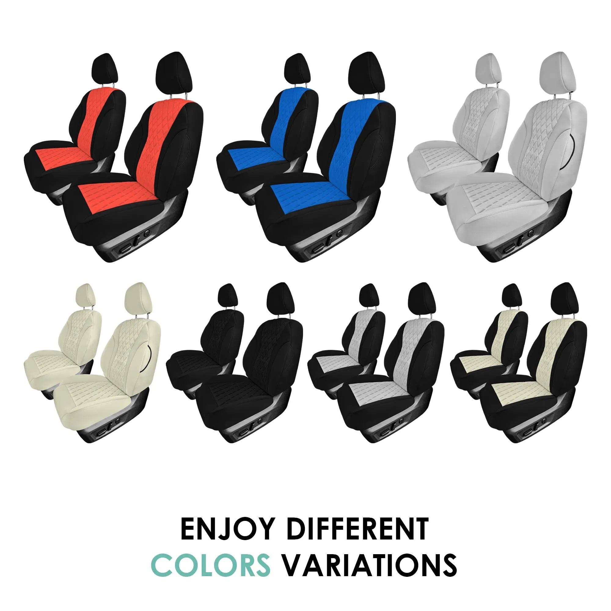 Nissan Rogue - 2021-2024 - Front Set Seat Covers - Blue Ultraflex Neoprene