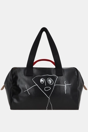 PIli e Bianca weekend bag in coated canvas