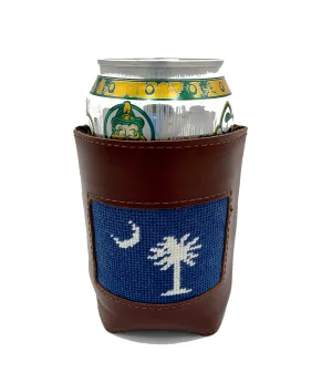 S.C. State Flag Palmetto Moon Can Cooler Koozie
