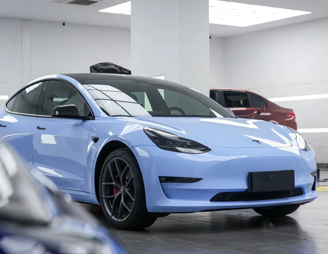 Super Gloss Mist Blue Vinyl Wrap