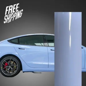 Super Gloss Mist Blue Vinyl Wrap