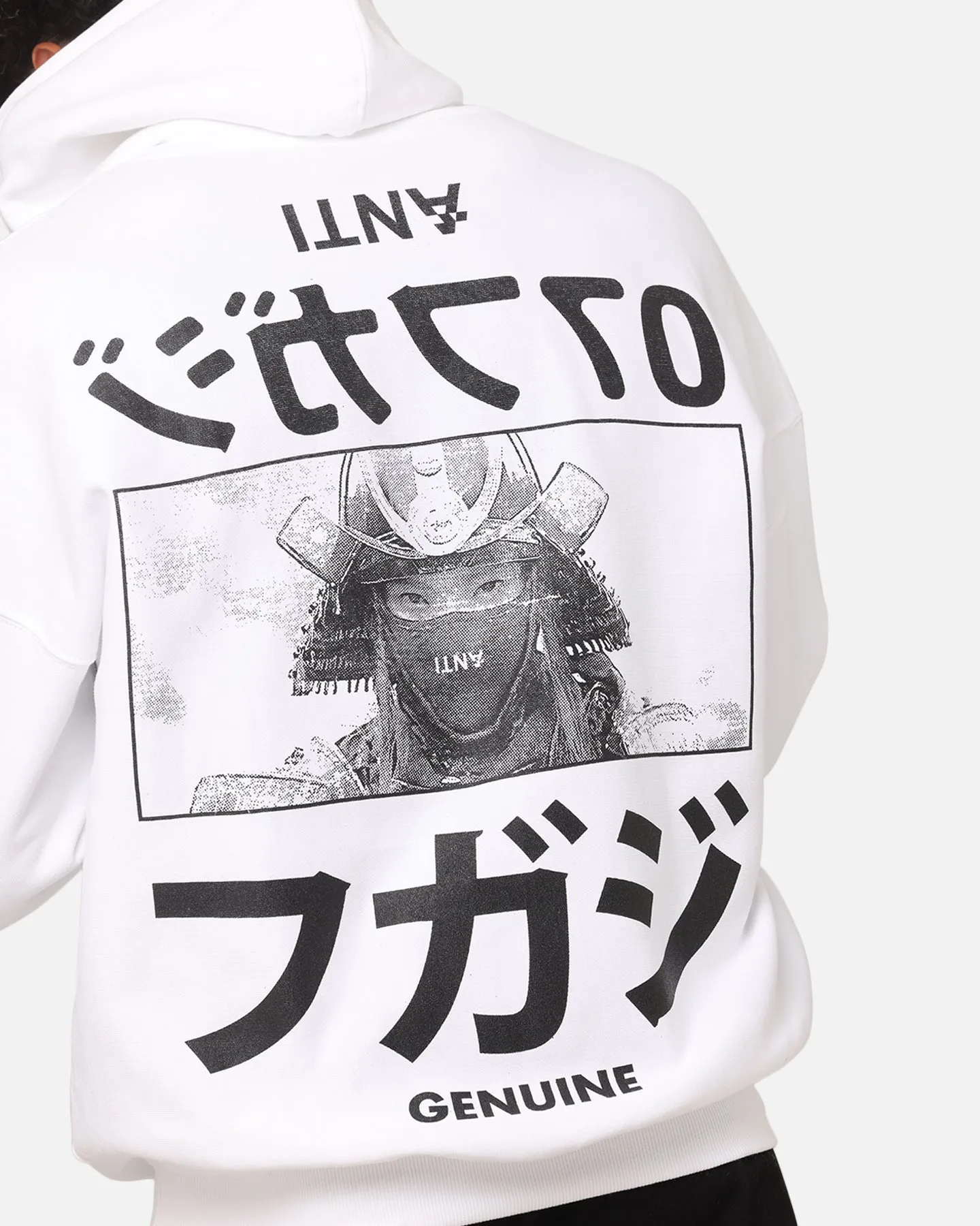 The Anti Order Genuine Fake Boxy Hoodie White/Black
