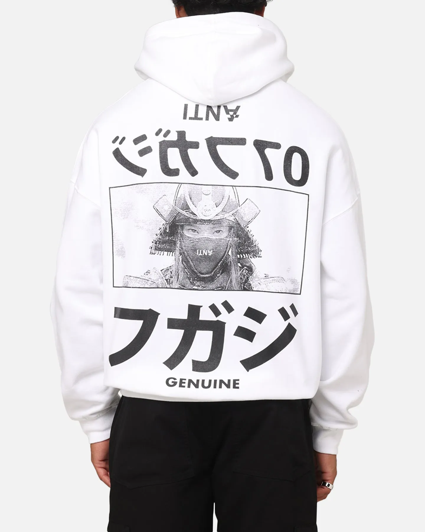 The Anti Order Genuine Fake Boxy Hoodie White/Black