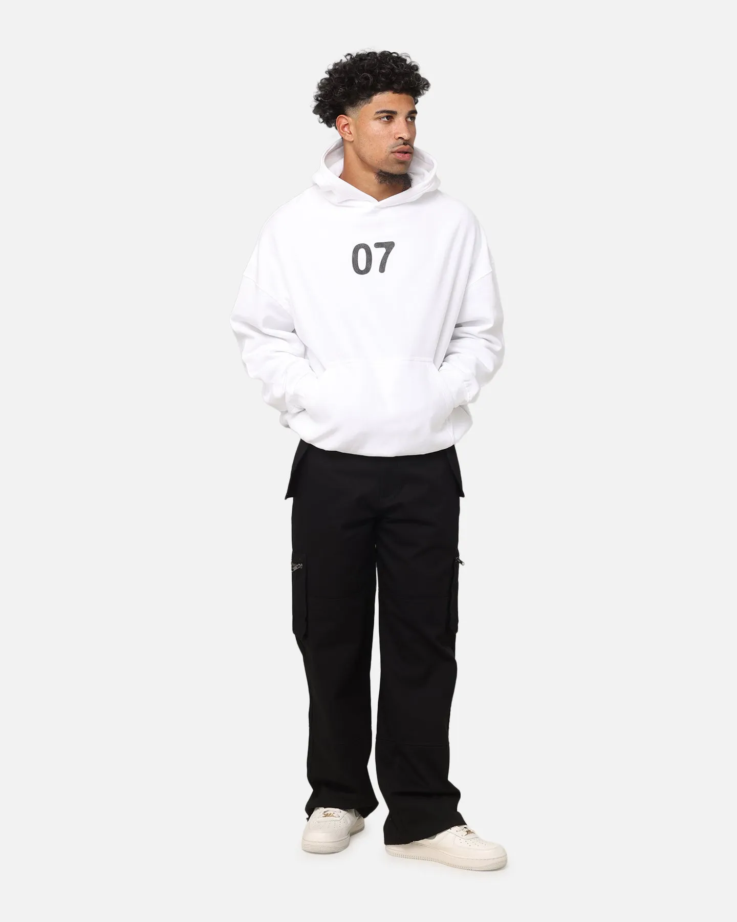 The Anti Order Genuine Fake Boxy Hoodie White/Black