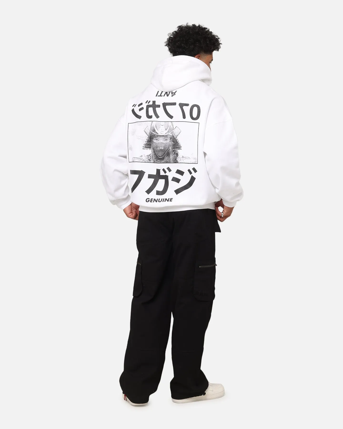 The Anti Order Genuine Fake Boxy Hoodie White/Black