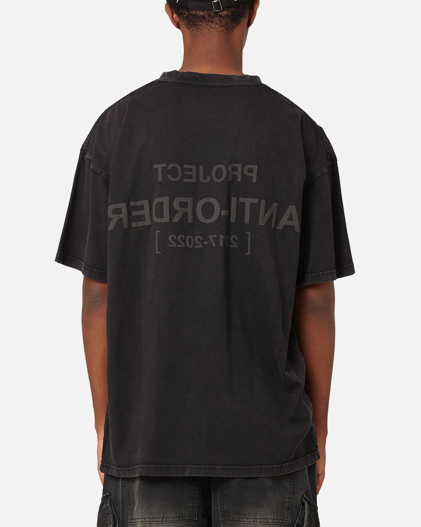 The Anti Order Project Anti T-Shirt Black Acid Wash
