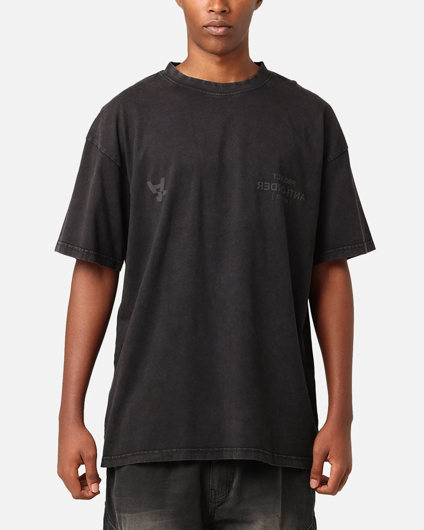 The Anti Order Project Anti T-Shirt Black Acid Wash