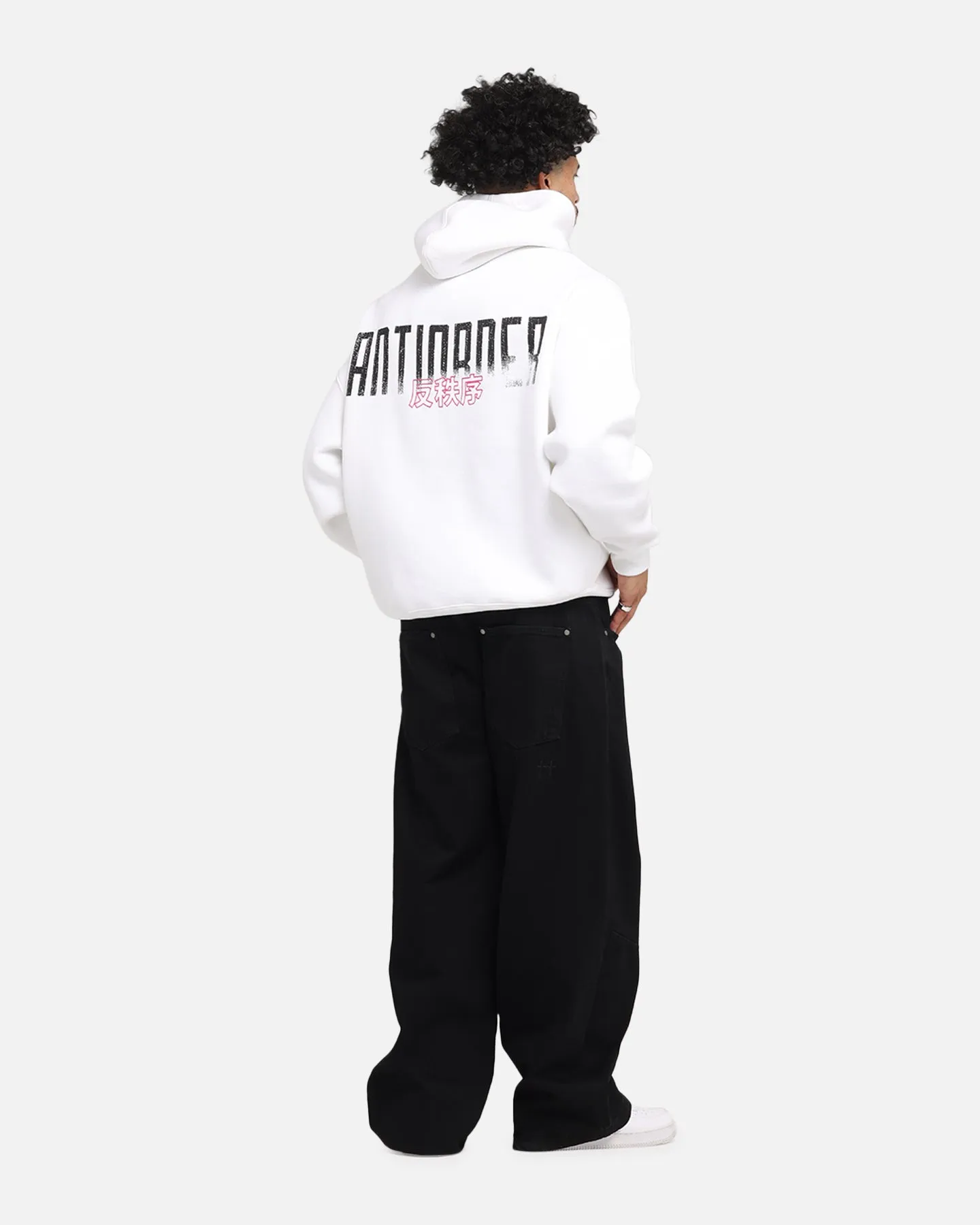 The Anti Order Ryuken Boxy Hoodie White