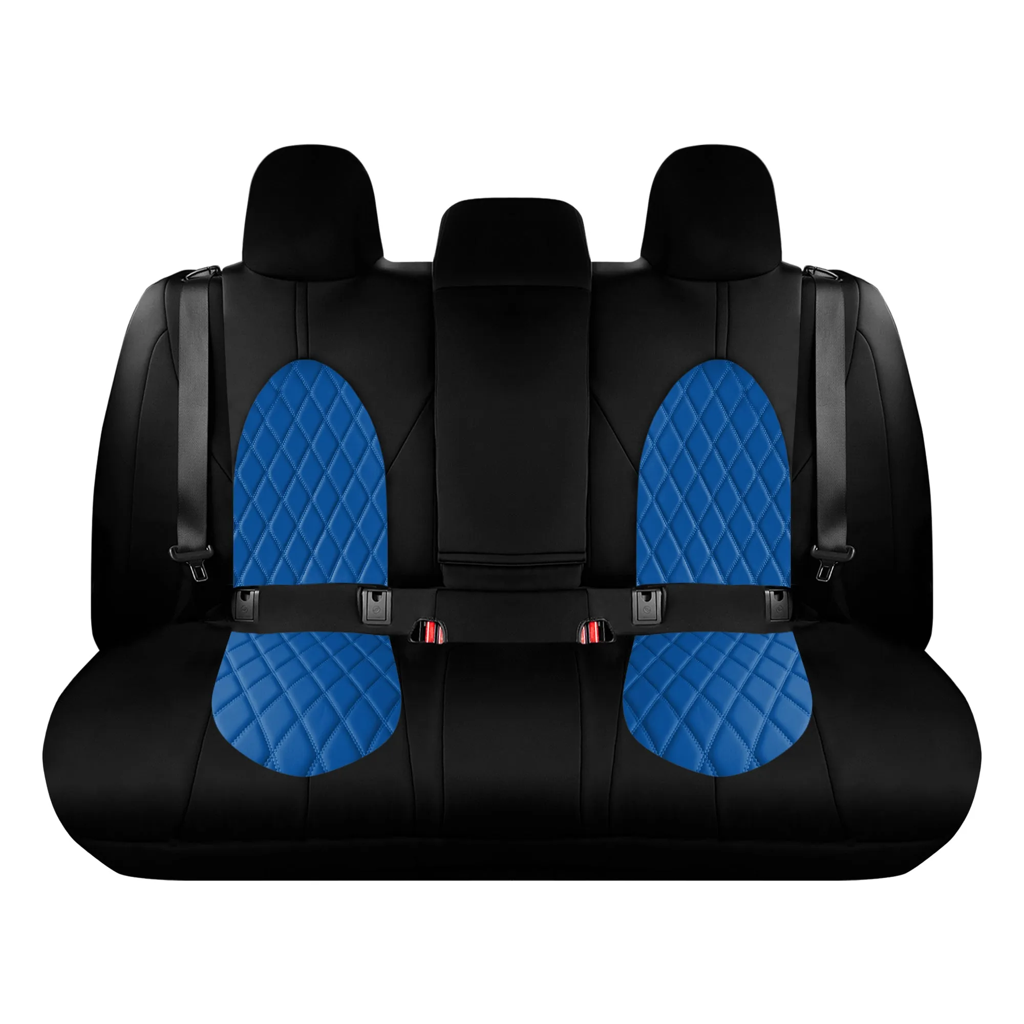 Toyota Camry 2018 - 2024  - Rear Set Seat Covers - Blue Ultraflex Neoprene