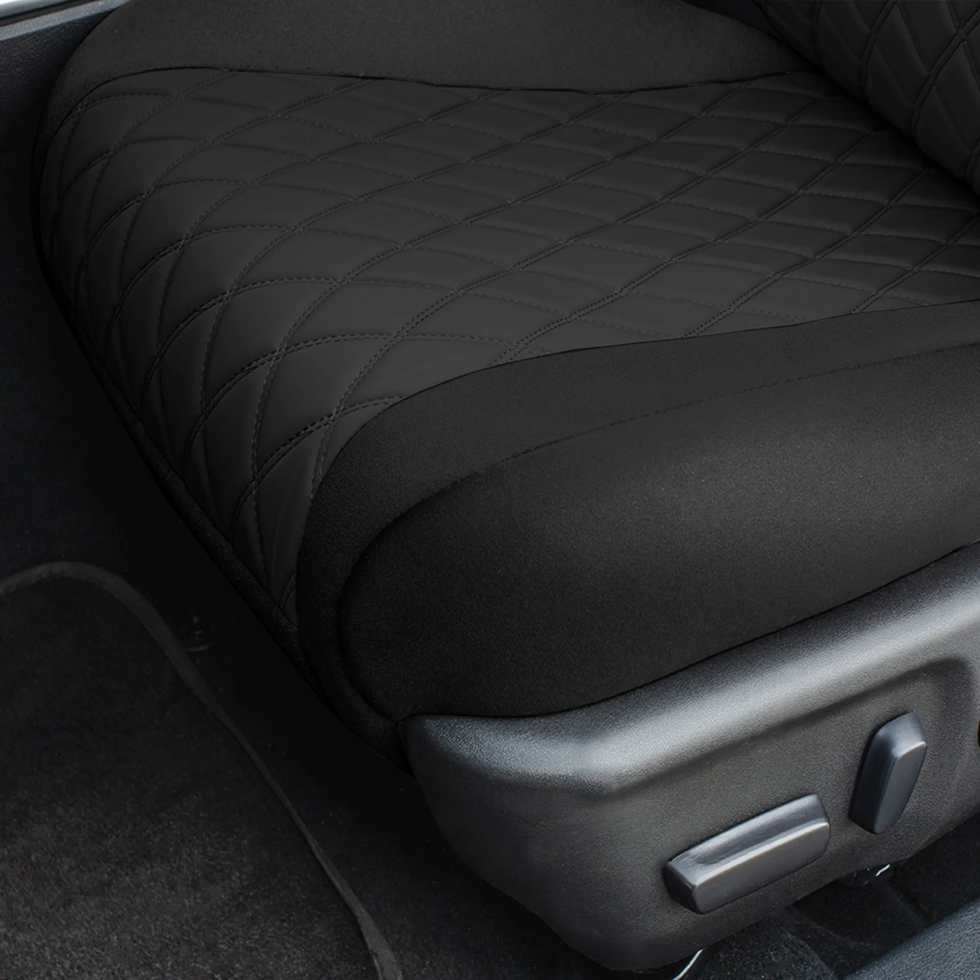 Toyota Camry LE | SE | XSE | XLE  2012-2017 - Full Set Seat Covers - Black Ultraflex Neoprene
