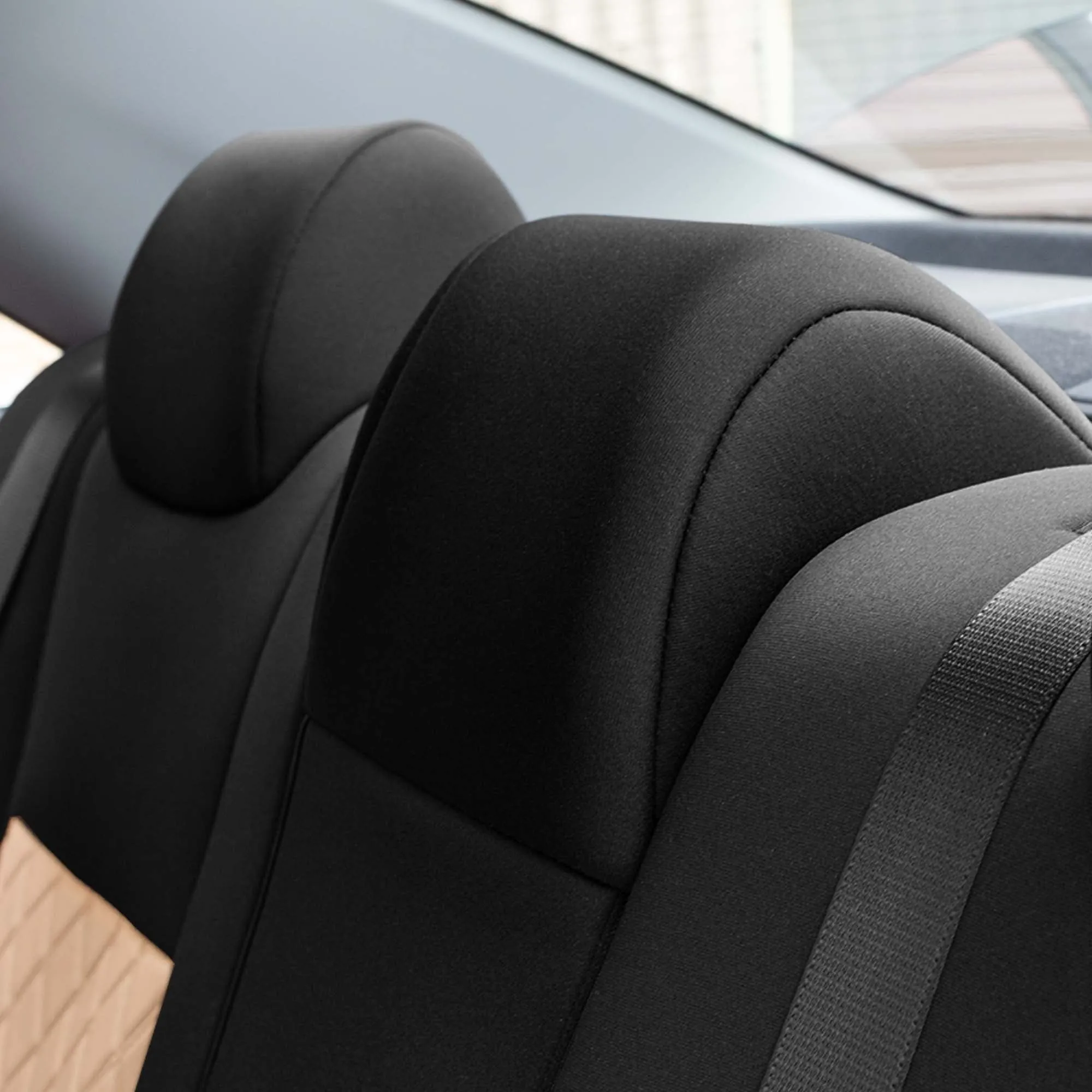 Toyota Camry LE | SE | XSE | XLE  2012-2017 - Rear Set Seat Covers - Beige Ultraflex Neoprene