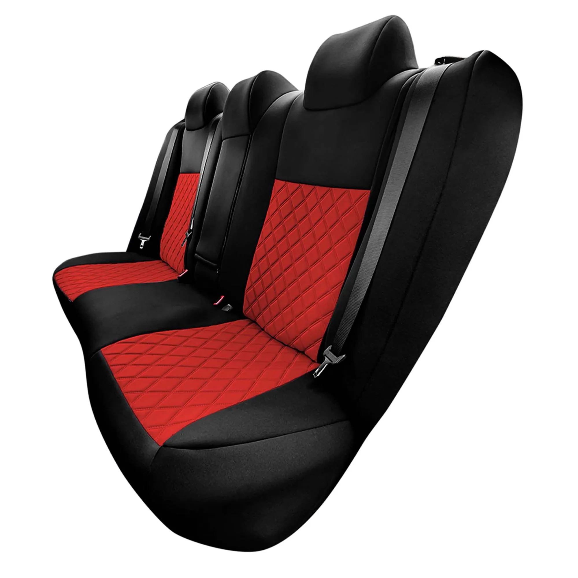 Toyota Camry LE | SE | XSE | XLE  2012-2017 - Rear Set Seat Covers - Red Ultraflex Neoprene