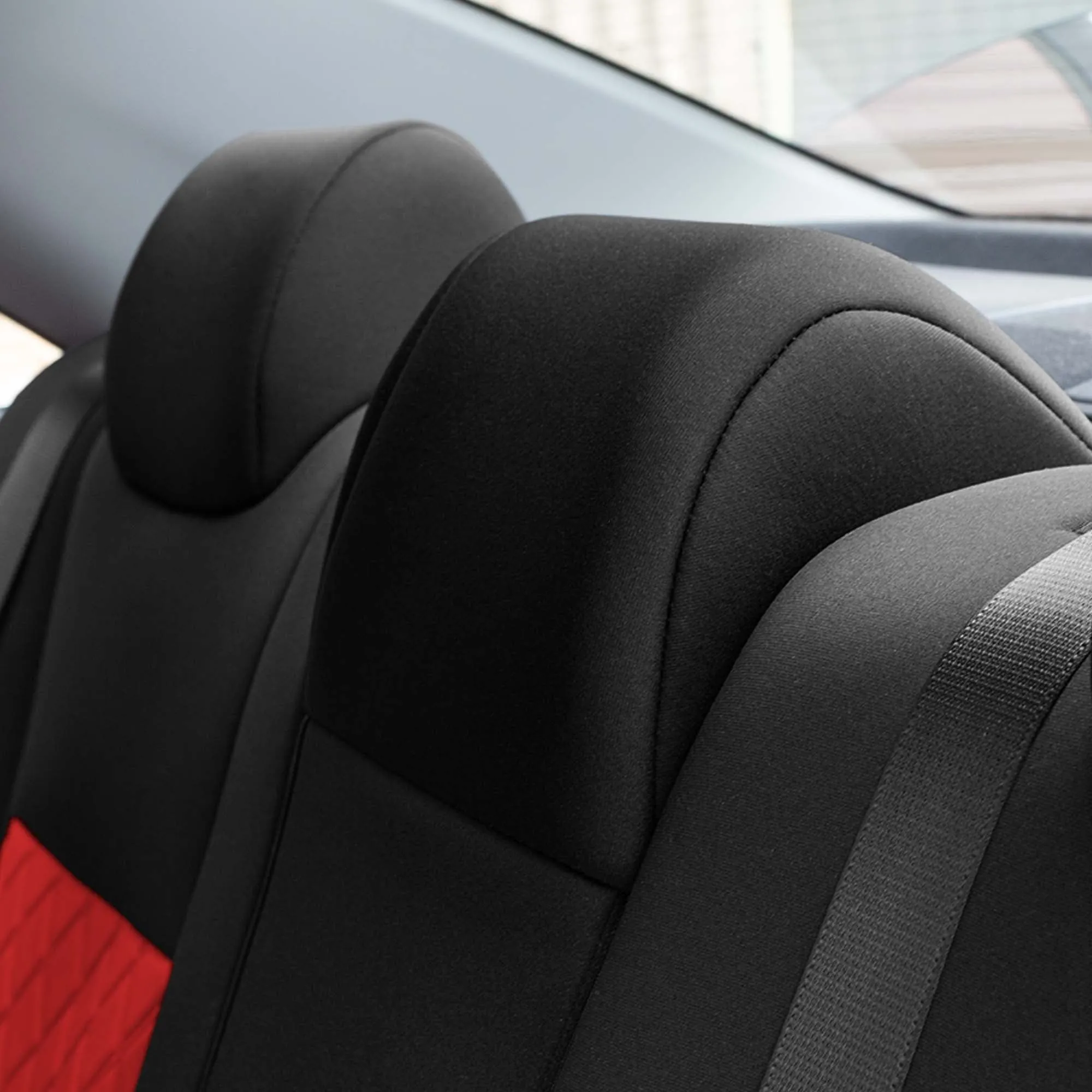 Toyota Camry LE | SE | XSE | XLE  2012-2017 - Rear Set Seat Covers - Red Ultraflex Neoprene