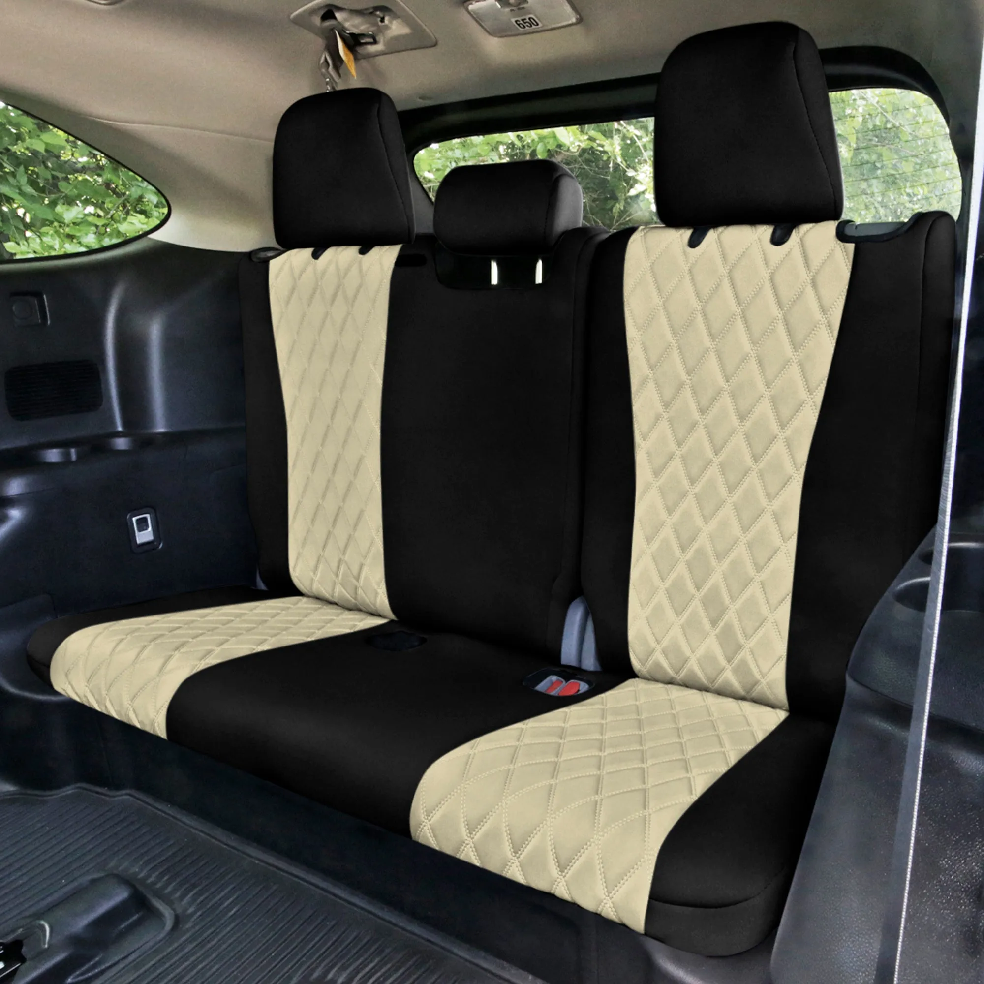 Toyota Highlander - 2020 - 2024  - Full Set Seat Covers - Beige Ultraflex Neoprene