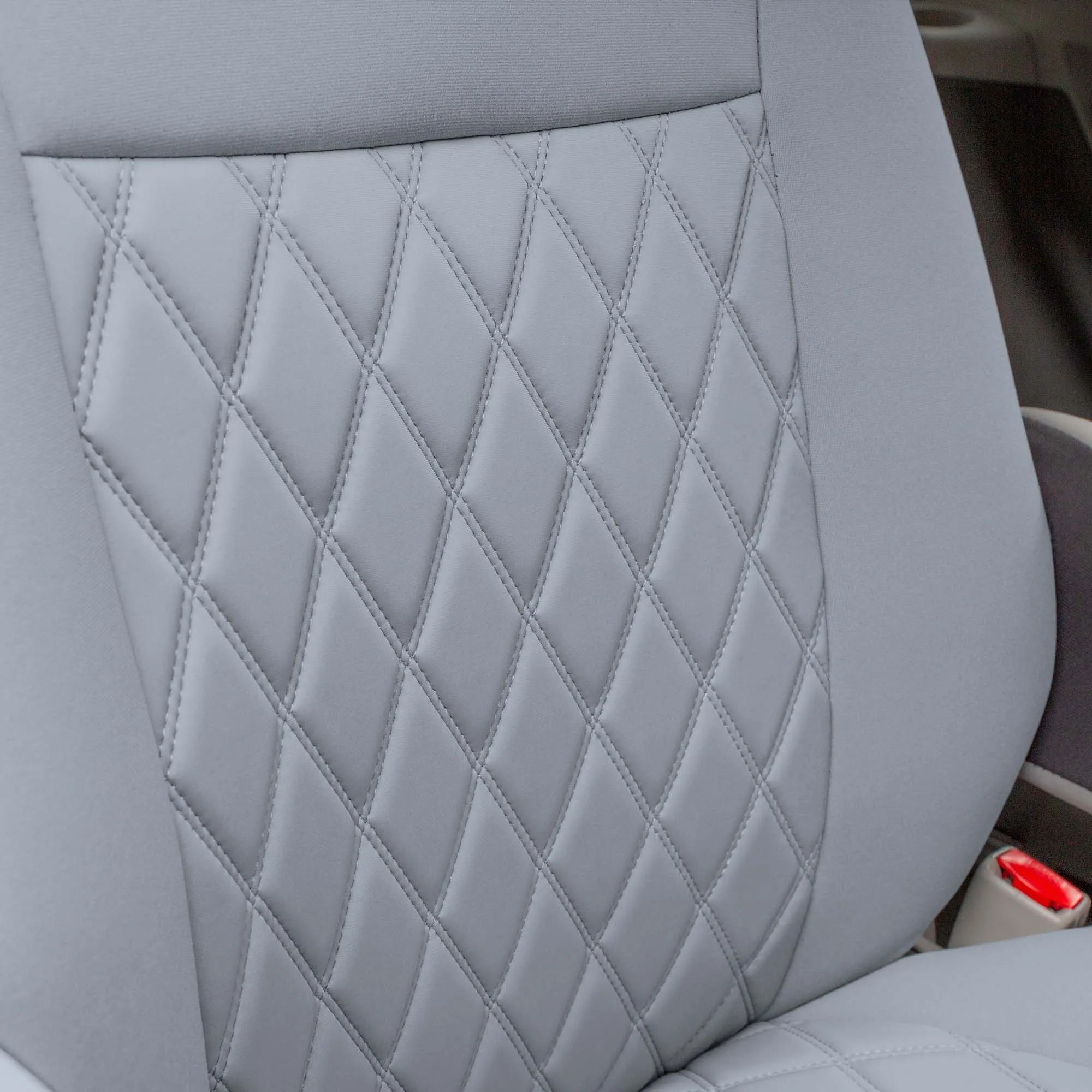 Toyota Sienna 7 Passenger 2011 - 2020 - 2nd Row Set Seat Covers - Solid Gray Ultraflex Neoprene