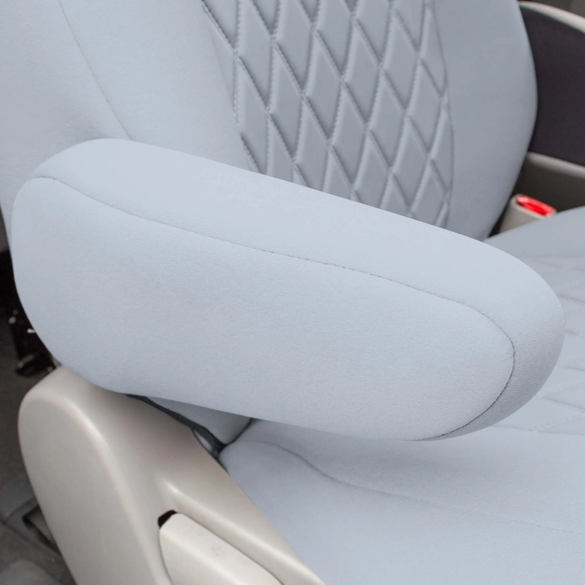 Toyota Sienna 7 Passenger 2011 - 2020 - 2nd Row Set Seat Covers - Solid Gray Ultraflex Neoprene