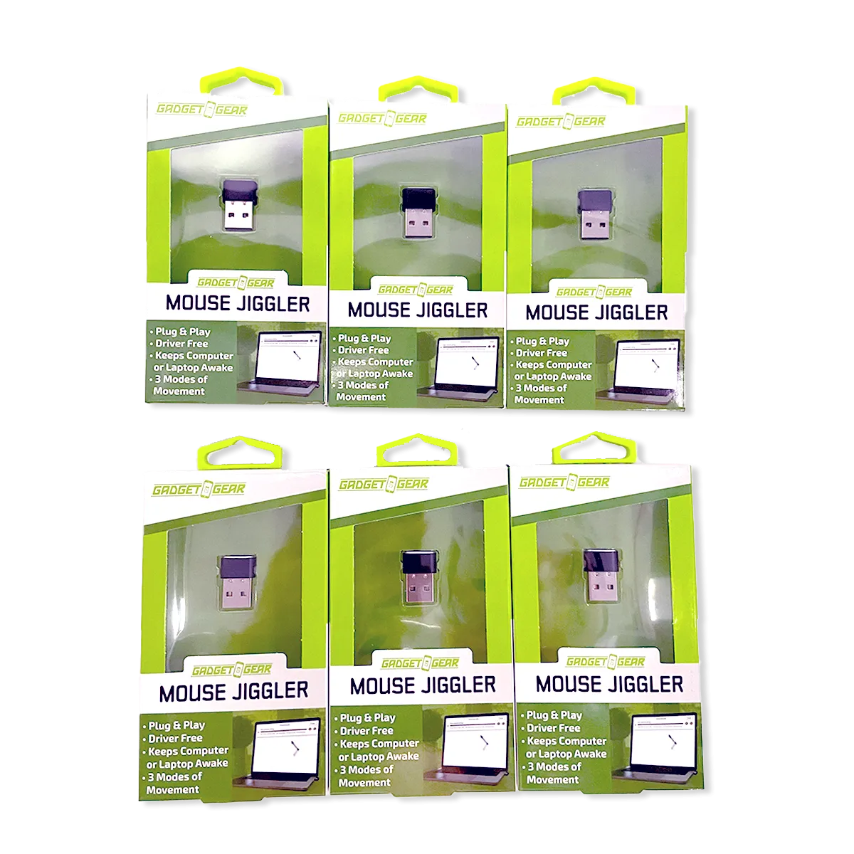 USB-A Mouse Jiggler Screen Motion - 6 Pieces Per Retail Ready Display 25598
