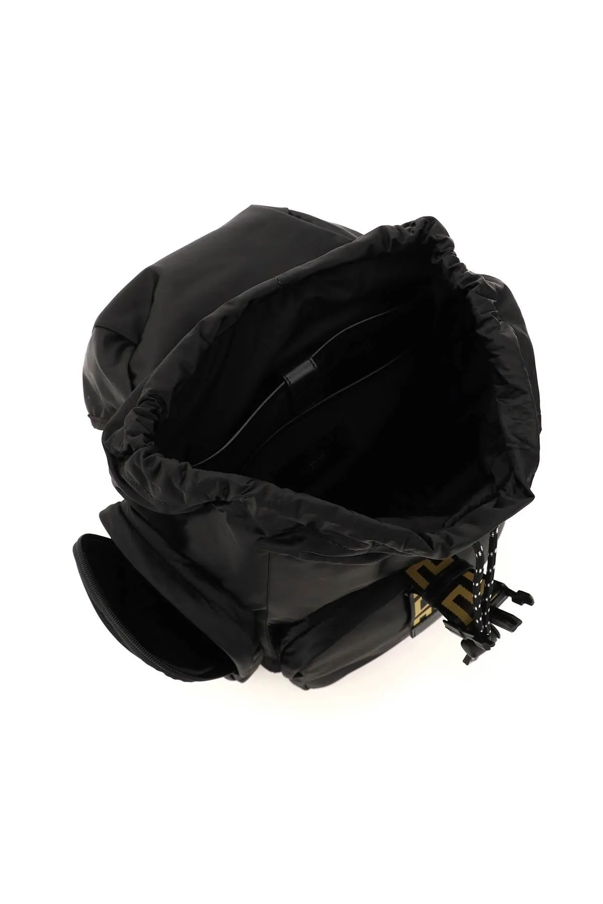 Versace Greca Logo Detailed Buckle Backpack